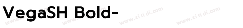 VegaSH Bold字体转换